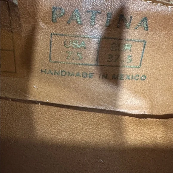 patina Brown Leather Loafers - Picture 4 of 6